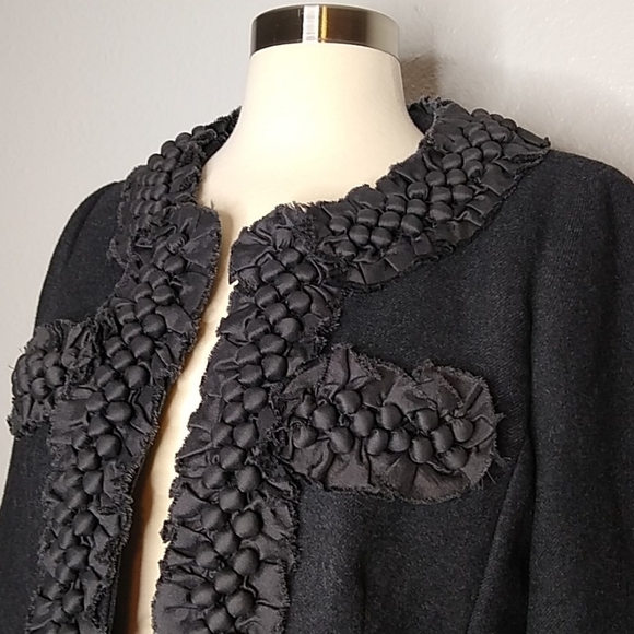 J. Crew Astrid Berry Charcoal Gray Wool Blazer 6 - Picture 4 of 7